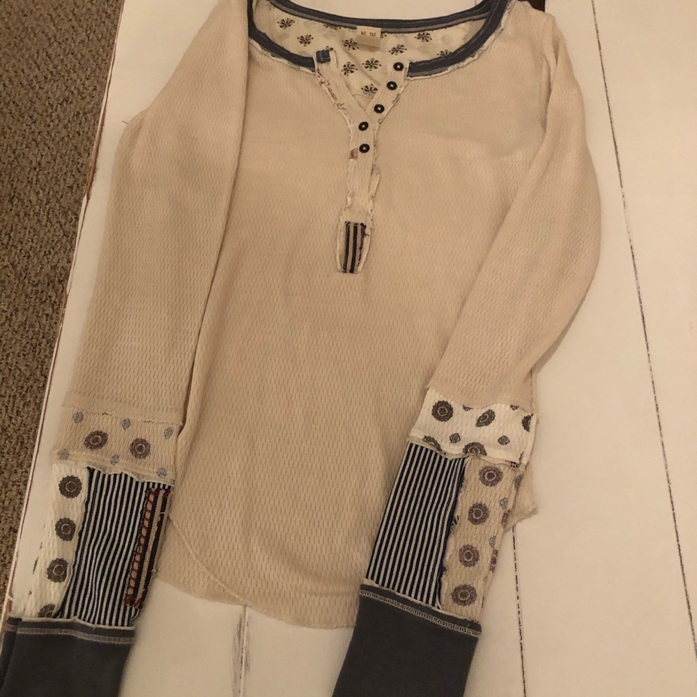 Free People New Ribbed Henley shirt